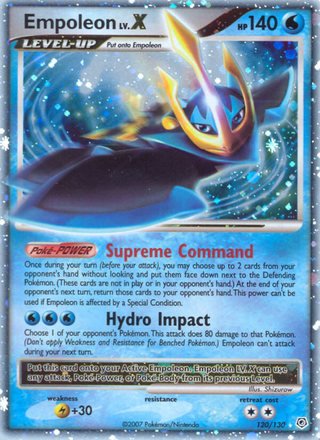 Empoleon LV.X 120/130 LV.X Reverse Holo Pokemon Card (Diamond & Pearl) —  Titan Cards Ltd