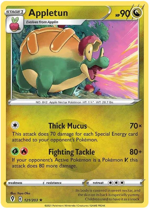 Appletun 121/203 Rare Pokemon Card (SWSH Evolving Skies)