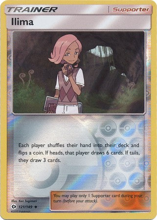 Ilima 121/149 Uncommon Trainer Card (Sun & Moon Base Set)