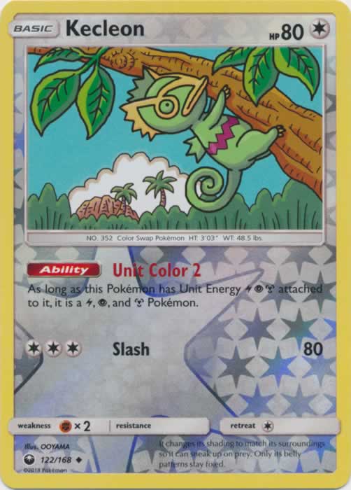 Kecleon 122/168 Uncommon Reverse Holo Pokemon Card (Celestial Storm)