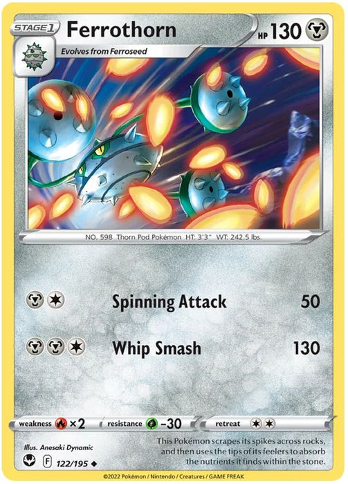 Ferrothorn 122/195 Uncommon Pokemon Card (SWSH Silver Tempest)