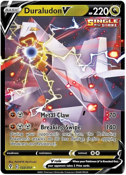 Duraludon V 122/203 Ultra Rare Pokemon Card (SWSH Evolving Skies)