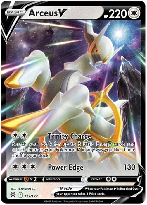 Arceus V 122/172 Ultra Rare Pokemon Card (SWSH Brilliant Stars)