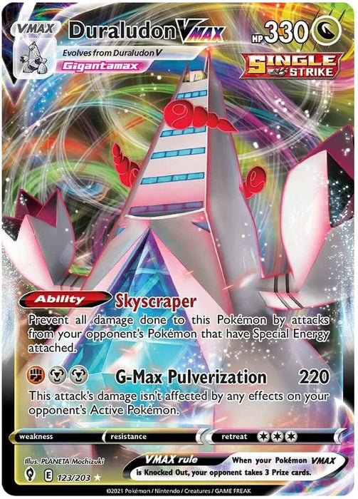 Duraludon VMAX 123/203 Ultra Rare  Pokemon Card (SWSH Evolving Skies)