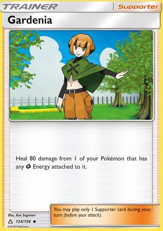 Gardenia 124/156 Uncommon Pokemon Card (Ultra Prism)