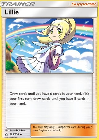 Lillie 125/156 Uncommon Trainer Card (Pokemon SM Ultra Prism