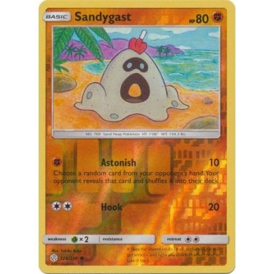 Sandygast 126/236 Common Reverse Holo Pokemon Card (Cosmic Eclipse) Titan Cards Ltd Sandygast 126/236 Common Reverse Holo Pokemon Card (Cosmic Eclipse) Titan Cards Ltd