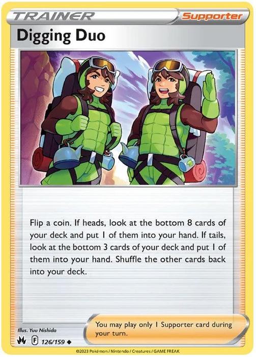 Digging Duo 126/159 Uncommon Pokemon Card (SWSH Crown Zenith)