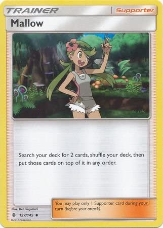 Mallow 127/145 Uncommon Reverse Holo Pokemon Card (SM Guardians Rising)