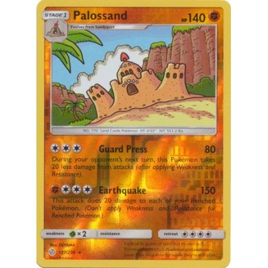 Palossand 127/236 Rare Reverse Holo Pokemon Card (Cosmic Eclipse) — Titan Cards Ltd