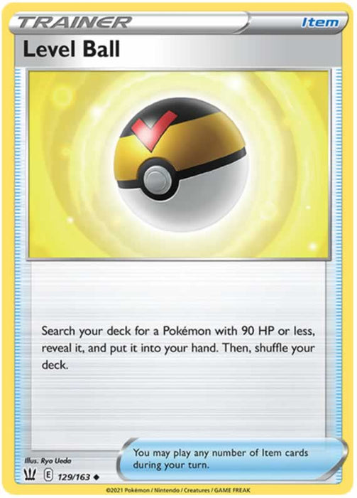Level Ball 129/163 Uncommon Reverse Holo Pokemon Card (Battle Styles)