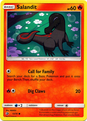 Salandit 13/70 Common Pokemon Card (Dragon Majesty) — Titan Cards Ltd