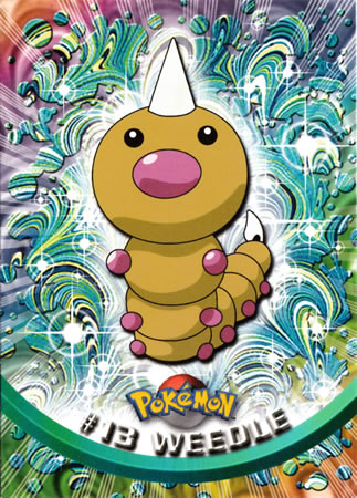 Weedle #13 Topps Series 1 Pokemon Card