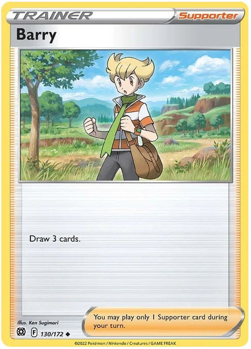 Barry 130/172 Uncommon Pokemon Card (SWSH Brilliant Stars)