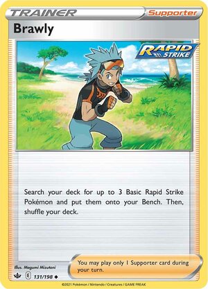 Brawly 131/198 Uncommon Pokemon Card (SWSH Chilling Reign)