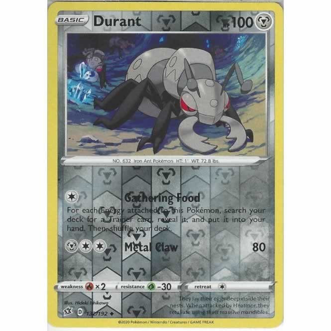 Durant 132/192 Uncommon Reverse Holo Pokemon Card (SWSH Rebel Clash)