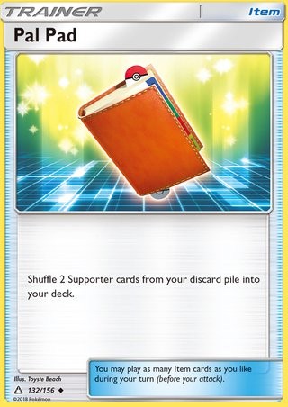 Pal Pad 132/156 Uncommon Pokemon Card (Ultra Prism)