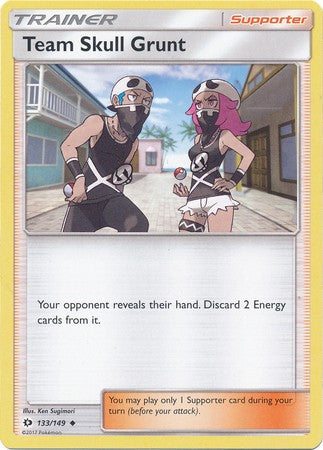 Team Skull Grunt 133/149 Uncommon Trainer Card (Sun & Moon Base Set)