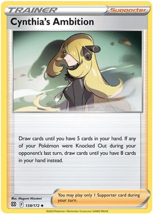 Cynthia's Ambition 138/172 Uncommon Pokemon Card (SWSH Brilliant Stars)