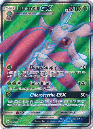 Lurantis GX 138/149 Ultra Rare Pokemon Card (Sun & Moon Base Set)