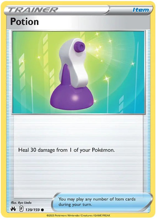 Potion 139/159 Common Pokemon Card (SWSH Crown Zenith)