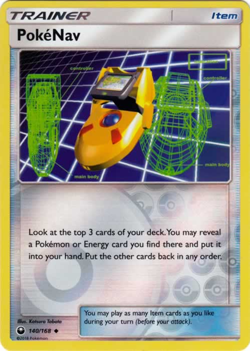 PokeNav 140/168 Uncommon Reverse Holo Pokemon Card (Celestial Storm)