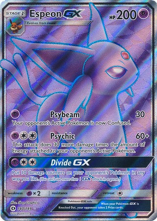 Espeon GX 140/149 Ultra Rare Pokemon Card (Sun & Moon Base Set)