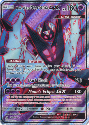 Dawn Wings Necrozma GX 143/156 Full Art Pokemon Card (Ultra Prism)