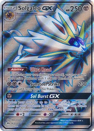 Solgaleo GX 143/149 Ultra Rare Pokemon Card (Sun & Moon Base Set)