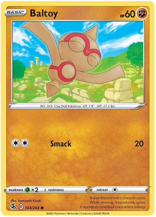 Baltoy 144/264 Common Pokemon Card (SWSH Fusion Strike)