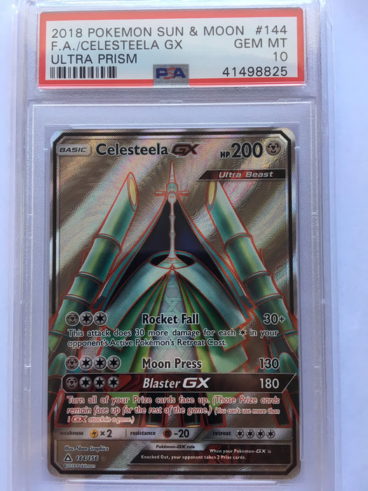 Celesteela GX 144/145 PSA 10 Graded Pokemon Card (Ultra Prism)