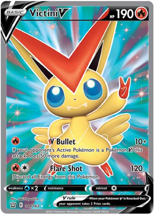 Victini V 144/163 Ultra Rare Pokemon Card (Battle Styles)