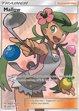 Mallow 145/145 Ultra Rare Pokemon Card (Guardians Rising)