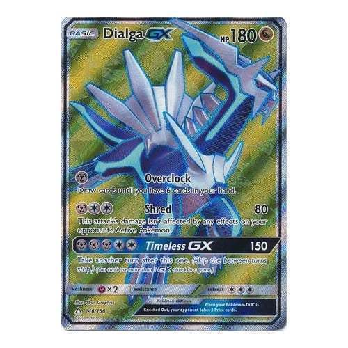 pokemon red and blue cards Dialga GX 146/156 Full Art Pokemon Card (Ultra Prism) — Titan Cards Ltd