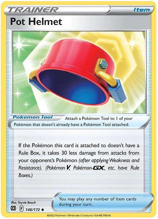 Pot Helmet 146/172 Uncommon Pokemon Card (SWSH Brilliant Stars)