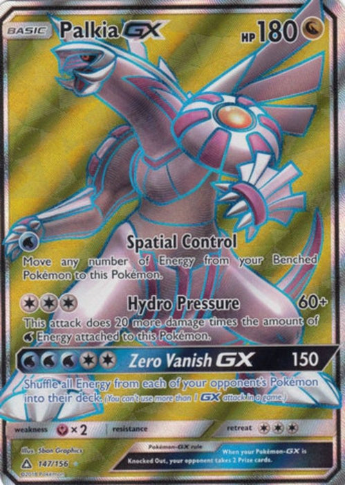 Palkia GX 147/156 Full Art Pokemon Card (Ultra Prism)
