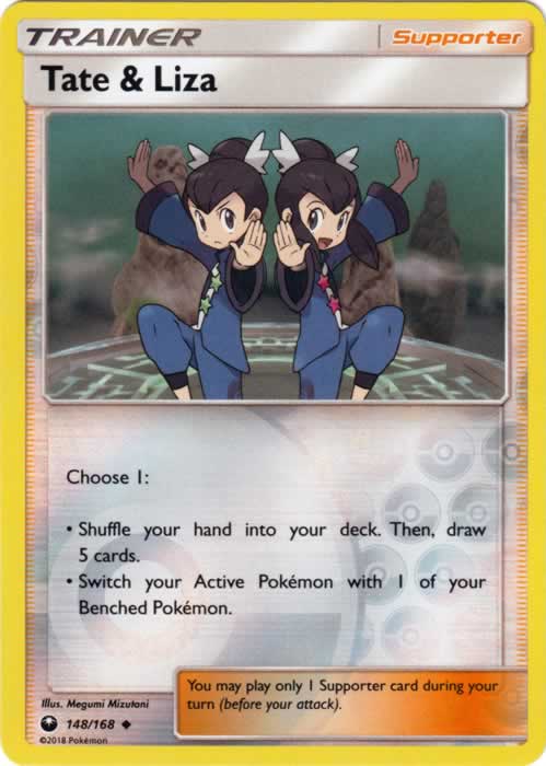 Tate & Liza 148/168 Uncommon Reverse Holo Pokemon Card (Celestial Storm)