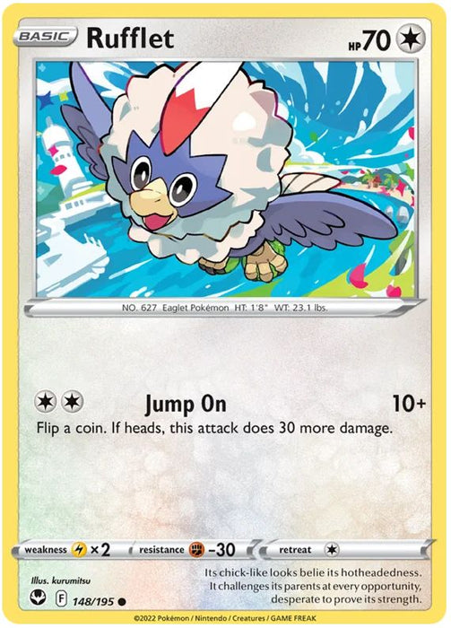 Rufflet 148/195 Common Pokemon Card (SWSH Silver Tempest)