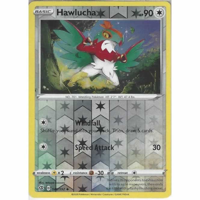 Hawlucha 148/192 Uncommon Reverse Holo Pokemon Card (SWSH Rebel Clash)