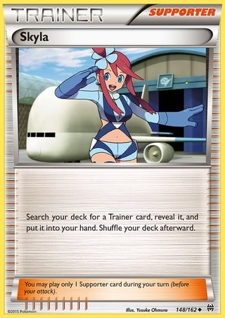 Skyla 148/162 Uncommon Pokemon Card (XY BREAKThrough)