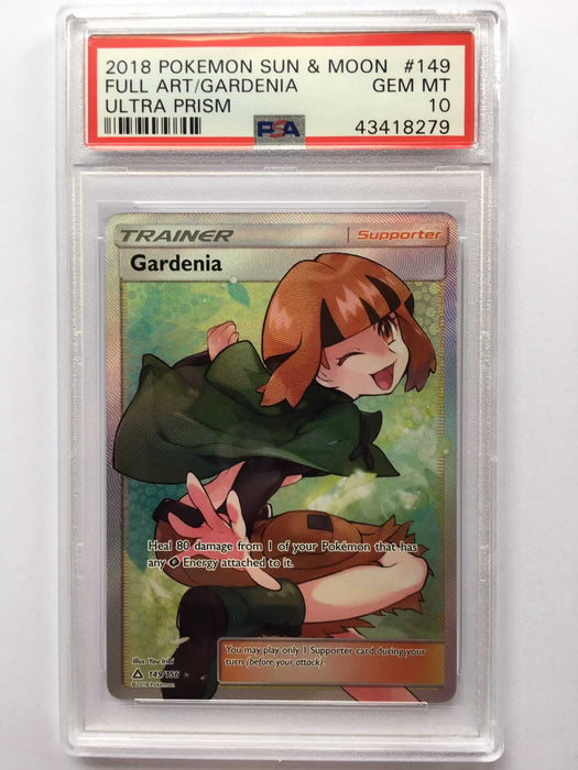 Gardenia 149/156 Full Art PSA 10 Gem Mint Supporter Card (Ultra Prism)