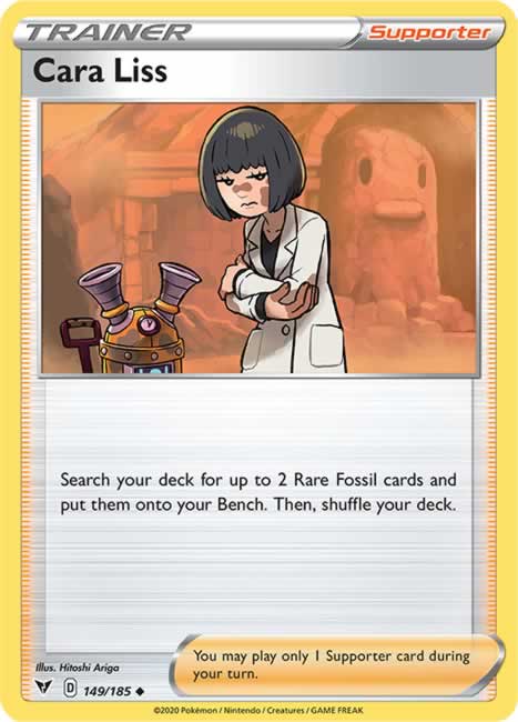 Cara Liss 149/185 Uncommon Reverse Holo Pokemon Card (SWSH04 Vivid Voltage)