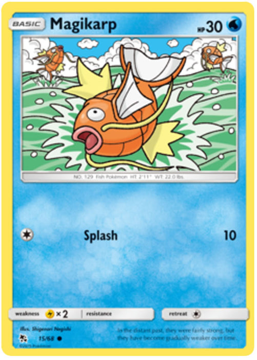 Magikarp 15/68 Common Reverse Holo Pokemon Card (Hidden Fates)