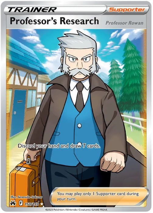 Professor's Research [Professor Rowan] 150/159 Rare Ultra Pokemon Card (SWSH Crown Zenith)