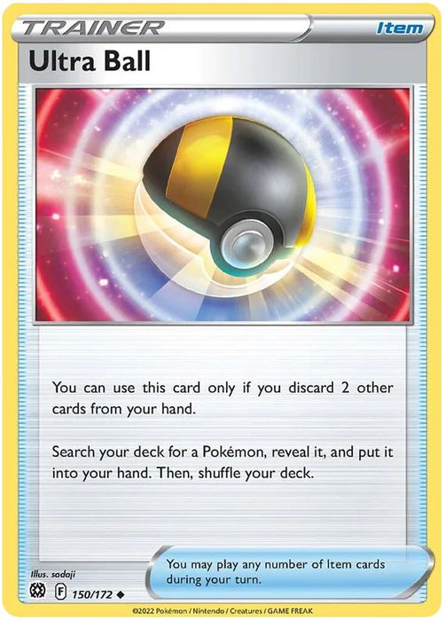 Ultra Ball 150/172 Uncommon Pokemon Card (SWSH Brilliant Stars)