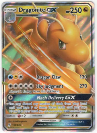 Dragonite GX 152/236 Ultra Rare Pokemon Card (Unified Minds) Titan Cards Ltd Dragonite GX 152/236 Ultra Rare Pokemon Card (Unified Minds) Titan Cards Ltd