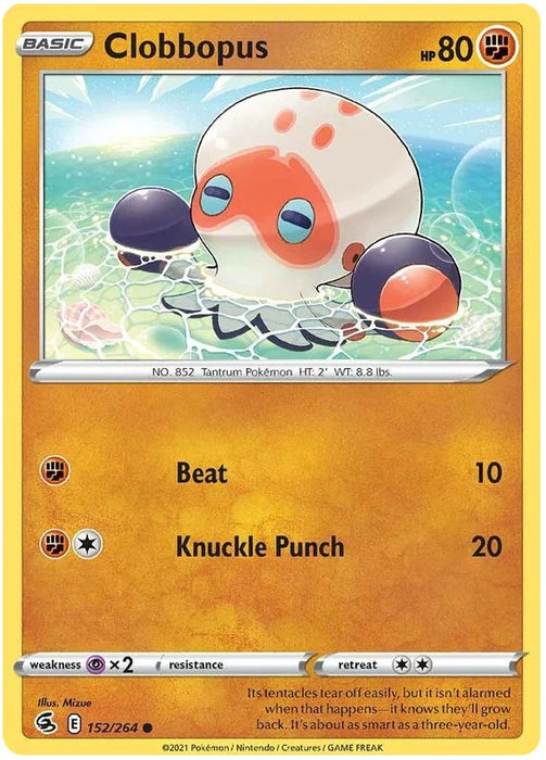 Clobbopus 152/264 Common Pokemon Card (SWSH Fusion Strike)