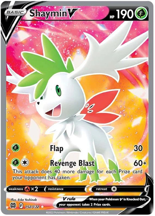 Shaymin V 152/172 Ultra Rare Pokemon Card (SWSH Brilliant Stars)