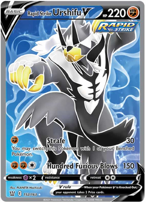 Rapid Strike Urshifu V 152/163 Ultra Rare Pokemon Card (Battle Styles)
