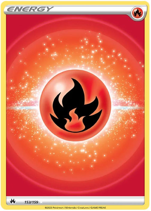 Fire Energy 153/159 Rare Ultra Pokemon Card (SWSH Crown Zenith)